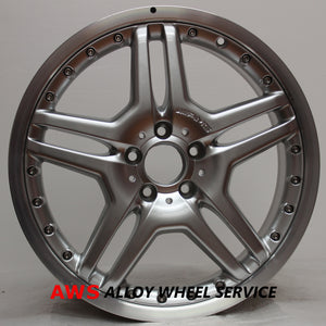 MERCEDES CLS63 AMG 2007 2008 19" FACTORY OEM FRONT WHEEL RIM MACHINED SILVER