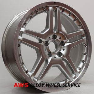 MERCEDES CLS63 AMG 2007 2008 19" FACTORY OEM FRONT WHEEL RIM MACHINED SILVER