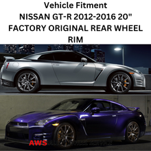 Load image into Gallery viewer, NISSAN GT-R 2012-2016 20&quot; FACTORY OEM REAR WHEEL RIM 62570 KB51ASK76