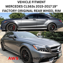 Load image into Gallery viewer, MERCEDES CLS63s 2015-2017 19&quot; FACTORY ORIGINAL REAR WHEEL RIM