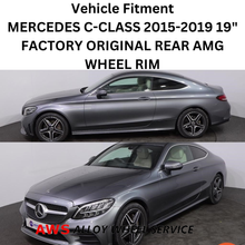 Load image into Gallery viewer, MERCEDES C-CLASS 2015-2019 19&quot; FACTORY ORIGINAL REAR AMG WHEEL RIM