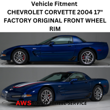 Load image into Gallery viewer, CHEVROLET CORVETTE 2004 17&quot; FACTORY OEM FRONT WHEEL RIM 5176 09595433