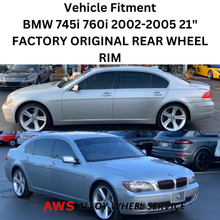 Load image into Gallery viewer, BMW 745i 760i 2002-2005 21&quot; FACTORY ORIGINAL REAR WHEEL RIM