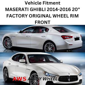 MASERATI GHIBLI 2014-2016 20" FACTORY ORIGINAL FRONT WHEEL RIM 97343 670016859