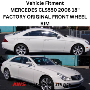 MERCEDES CLS550 2008 18" FACTORY ORIGINAL FRONT WHEEL RIM