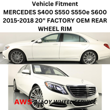 Load image into Gallery viewer, MERCEDES S-CLASS 2015-2018 20&quot; FACTORY ORIGINAL REAR WHEEL RIM 85505 A2224011802