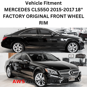 MERCEDES CLS550 2015-2017 18" FACTORY ORIGINAL FRONT WHEEL RIM 85432 A2184011202