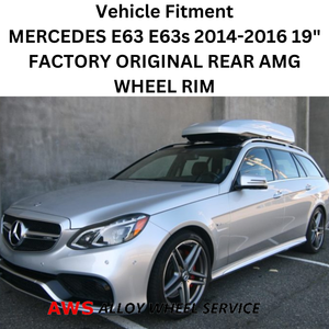 MERCEDES E63 E63s 2014-2016 19" FACTORY OEM REAR AMG WHEEL RIM 85400 A2124010900