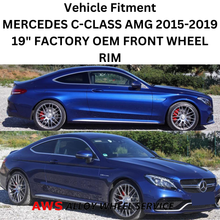 Load image into Gallery viewer, MERCEDES C-CLASS 2015-2019 19&quot; FACTORY OIRIGINAL FRONT AMG WHEEL RIM