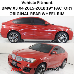 BMW X3 X4 2015-2018 19" FACTORY OEM REAR WHEEL RIM 86104 36117849662