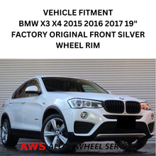 Load image into Gallery viewer, BMW X3 X4 2015-2017 19&quot; FACTORY OEM FRONT SILVER WHEEL RIM 86102 3611686288