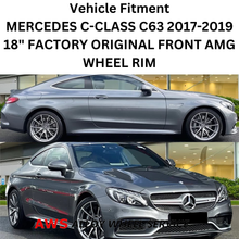 Load image into Gallery viewer, MERCEDES C63 2017-2019 18&quot; FACTORY ORIGINAL FRONT AMG WHEEL RIM 85520 A2054015700