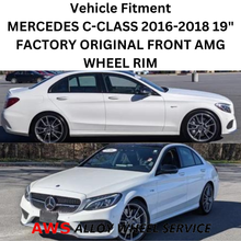 Load image into Gallery viewer, MERCEDES C-CLASS 2016-2018 19&quot; FACTORY ORIGINAL FRONT AMG WHEEL RIM