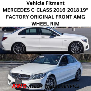 MERCEDES C-CLASS 2016-2018 19" FACTORY ORIGINAL FRONT AMG WHEEL RIM