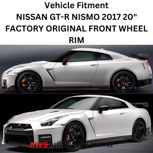 NISSAN GT-R NISMO 2017 20" FACTORY OEM FRONT WHEEL RIM 62734 6AV0BSK95