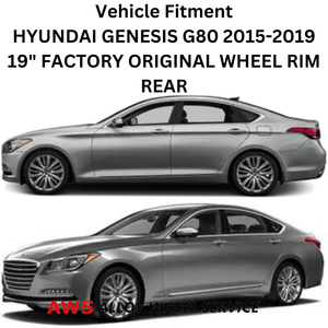 HYUNDAI GENESIS G80 2015-2019 19" FACTORY OEM WHEEL RIM REAR 70873 52910B1370