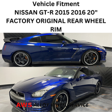 Load image into Gallery viewer, NISSAN GT-R 2015 2016 20&quot; FACTORY OEM REAR WHEEL RIM 62700 JF51ASK71