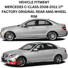 Load image into Gallery viewer, MERCEDES C-CLASS 2008-011 17&quot; FACTORY OEM REAR AMG WHEEL RIM 65530 A2044014602