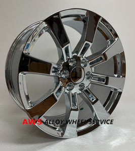  CADILLAC ESCALADE, ESCALADE ESV, ESCALADE EXT 2009 2010 2011 2012 2013 2014 22 INCH ALLOY RIM WHEEL FACTORY OEM 5409 88965249   Manufacturer Part Number: 88965249 Hollander Number: 5409 Condition: "This is used wheel and may have some cosmetic imperfections, please ask for the actual picture" Finish: CHROME Size: 22" x 9" Bolts: 6x5.5 Offset: 31mm Position: UNIVERSAL