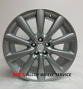 JAGUAR XF XK 2010 2011 2012 2013 2014 19 INCH ALLOY RIM WHEEL FACTORY OEM 59849 C2P14209, 8W831007GA 8W83-1007-GA   Manufacturer Part Number: C2P14209; 8W831007GA 8W83-1007-GA Hollander Number: 59849 Condition: Remanufactured to Original Factory Condition Finish: SILVER Size: 19" x 8.5" Bolts: 5x4.25 Offset: 49mm Position: FRONT