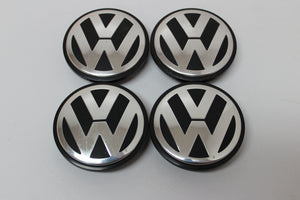 SET OF 4 GENUINE VOLKSWAGEN CENTER CAPS