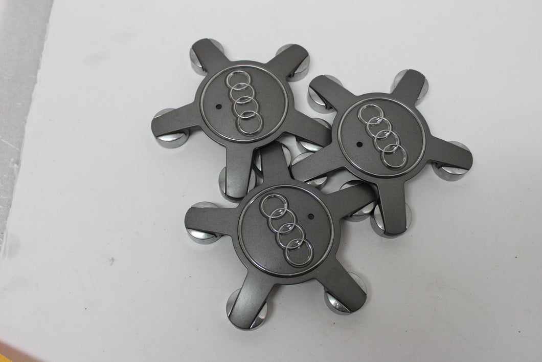 SET OF 3 GENUINE AUDI CENTER CAPS