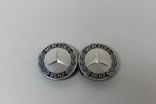 Load image into Gallery viewer, SET OF 2 GENUINE MERCEDES BENZ CENTER CAPS