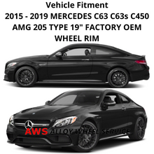 Load image into Gallery viewer, MERCEDES BENZ C63 C63s 2015-2019 19 INCH ALLOY RIM WHEEL FACTORY OEM 85457