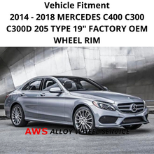 Load image into Gallery viewer, MERCEDES C300 C300D C400 2014-2021 19&quot; FACTORY ORIGINAL REAR WHEEL RIM 85375