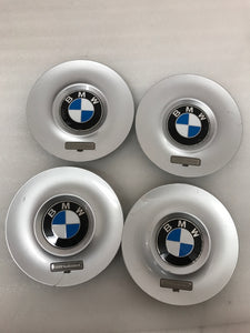 SET OF 4 BMW SILVER Center Caps 36131178728 ( 51 MM)