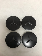 Load image into Gallery viewer, 4PC Mercedes-Benz 75MM Classic Dark Blue Wheel Center Hub Caps AMG Wreath