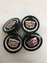 Load image into Gallery viewer, Set of 4 Cadillac ATS CTS CTS-V DTS STS SRX black center cap 9597375 4d3c9901