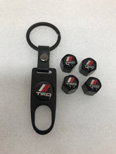 Load image into Gallery viewer, Set of 4 TRD Racing Development Tire Valve Stem Caps With Key