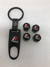 Load image into Gallery viewer, Set of 4 TRD Racing Development Tire Valve Stem Caps With Key