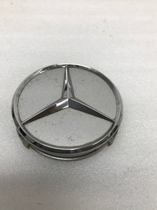 SET OF 3 Mercedes Benz SILVER  Center Caps A1714000125 (75 MM)