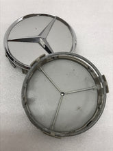 Load image into Gallery viewer, SET OF 2 Mercedes Benz SILVER Center Caps 2204000125 (75 MM)