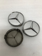 Load image into Gallery viewer, SET OF 3 Mercedes Benz SILVER  Center Caps A1714000125 (75 MM)