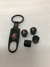 Load image into Gallery viewer, Set of 4 TRD Racing Development Tire Valve Stem Caps With Key
